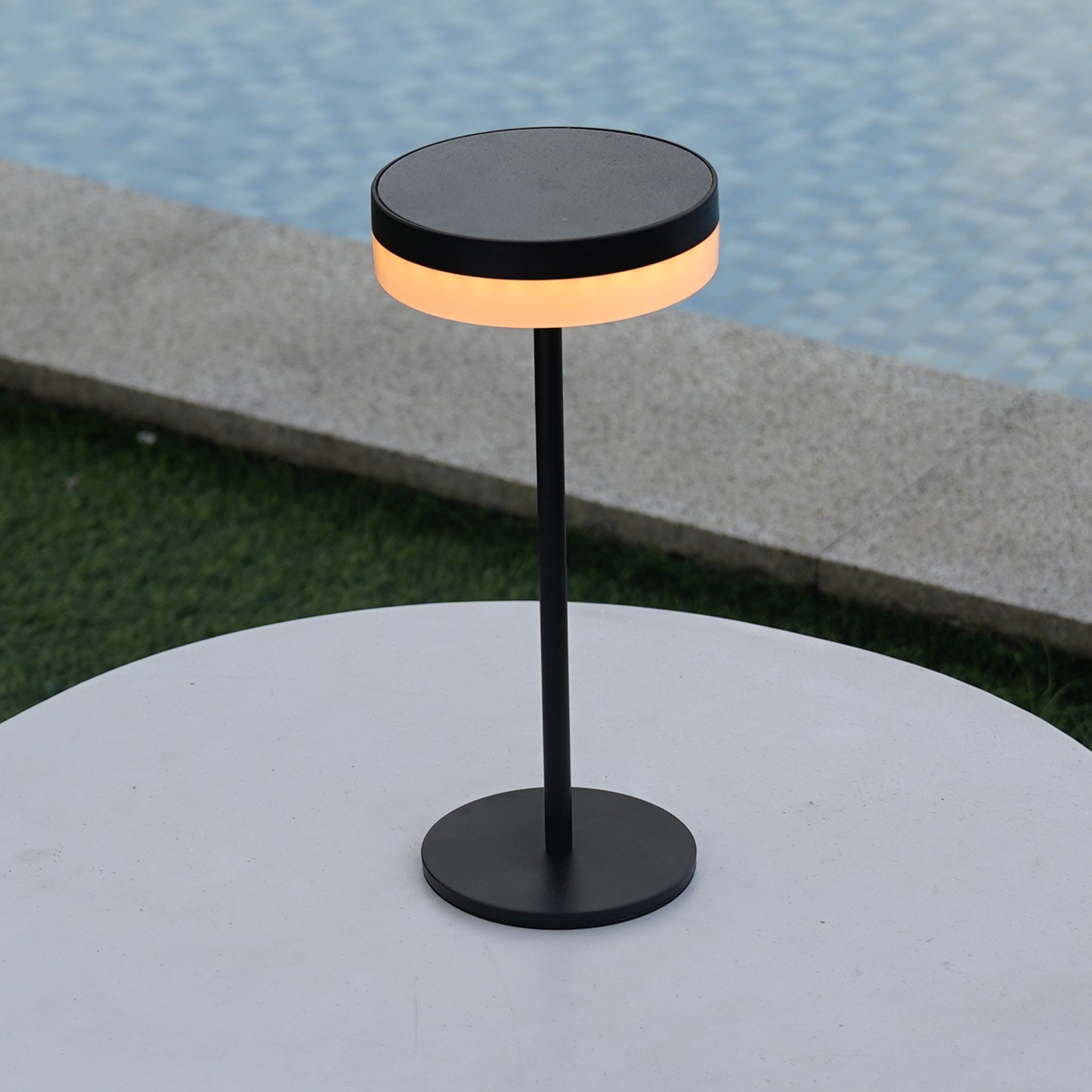 Lampe de table solaire LED blanc dimmable VIVIA MINI SOLAR H27cm