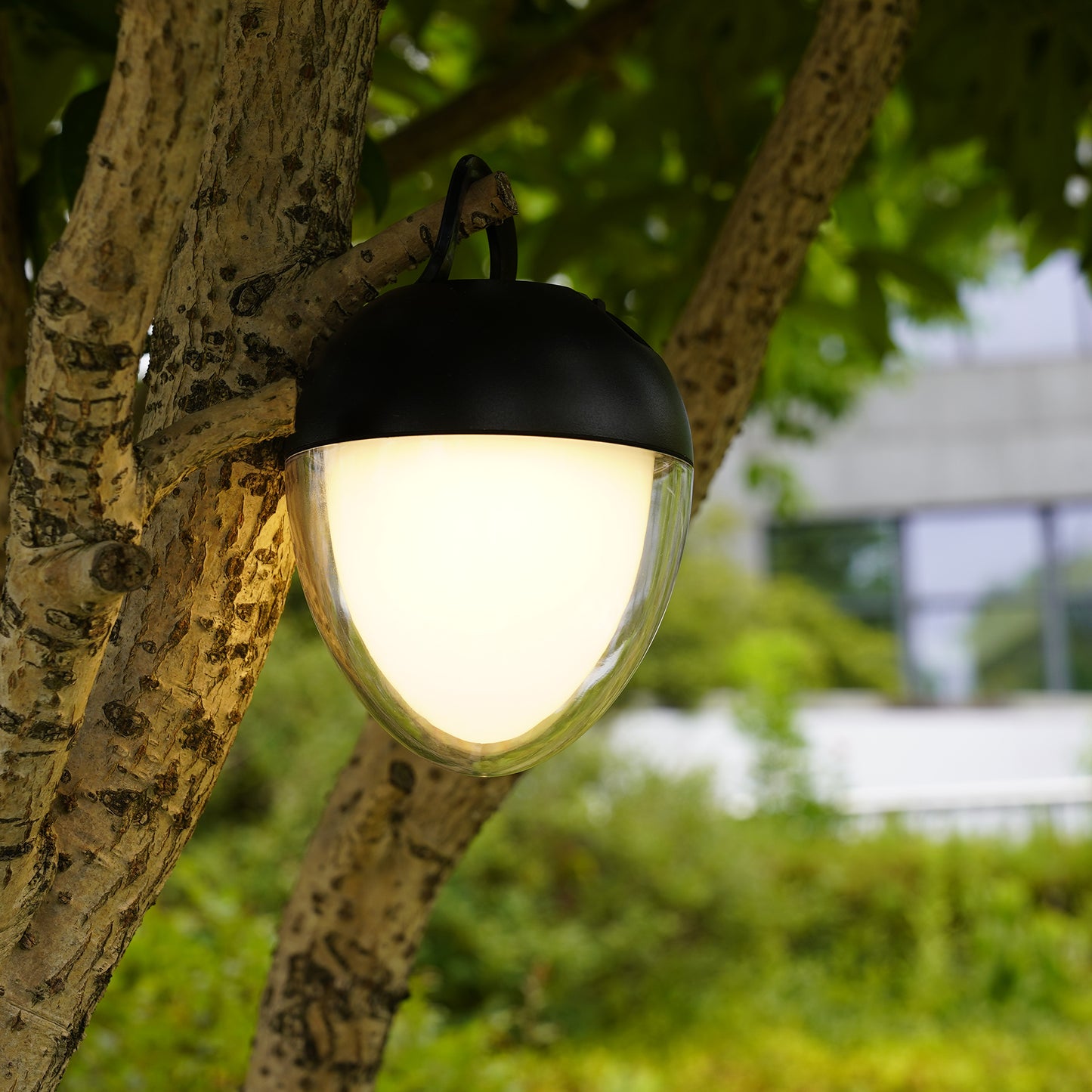 Lampe de table décoration LED blanc + RGB rechargeable OVIE H12cm