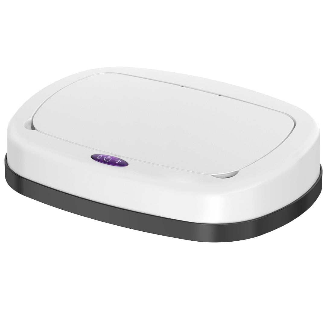 Couvercle de poubelle automatique rectangulaire modèle MAJESTIC WHITE Blanc