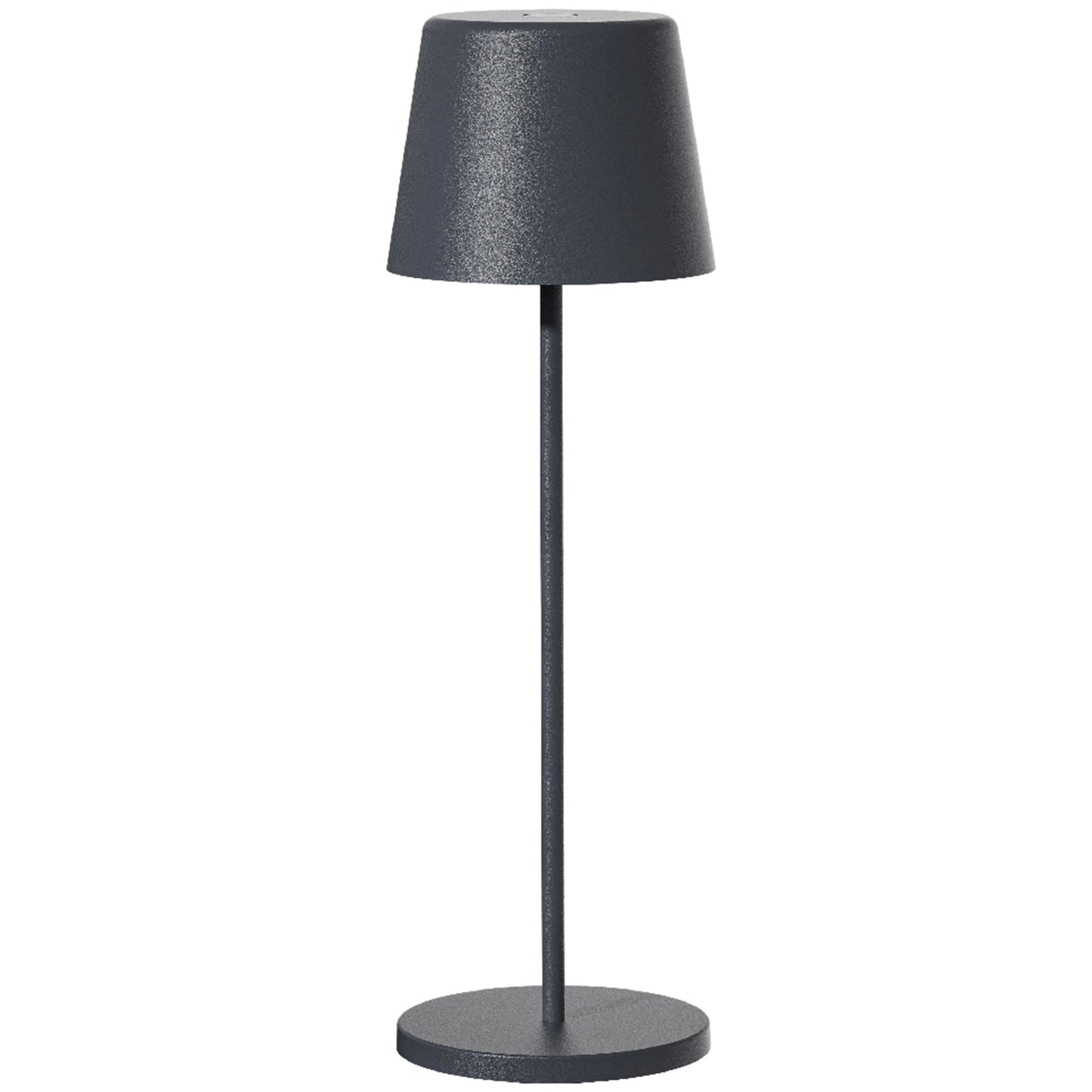 Lampe de table touch sans fil en aluminium gris KELLY ROCK LED blanc dimmable H38 cm