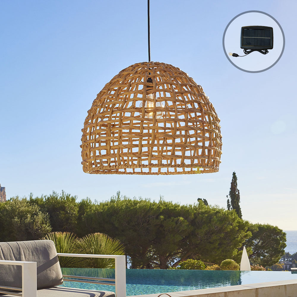 Suspension solaire AMADEO SOLAR en jacinthe d'eau avec câble hybride secteur et solaire 5m de longueur
