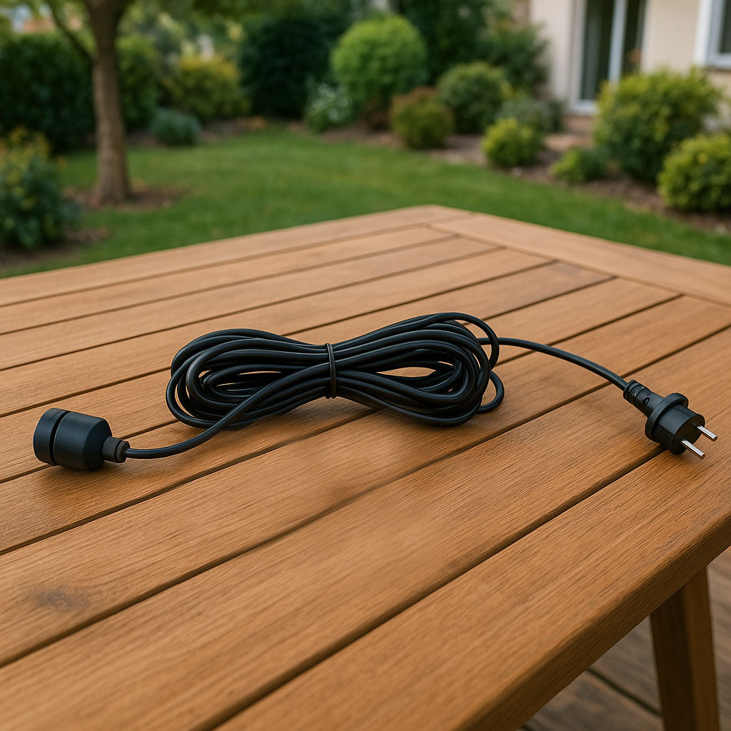 Câble ENNA douille E27 longueur 5 mètres pour extérieur compatible avec nos abat-jour