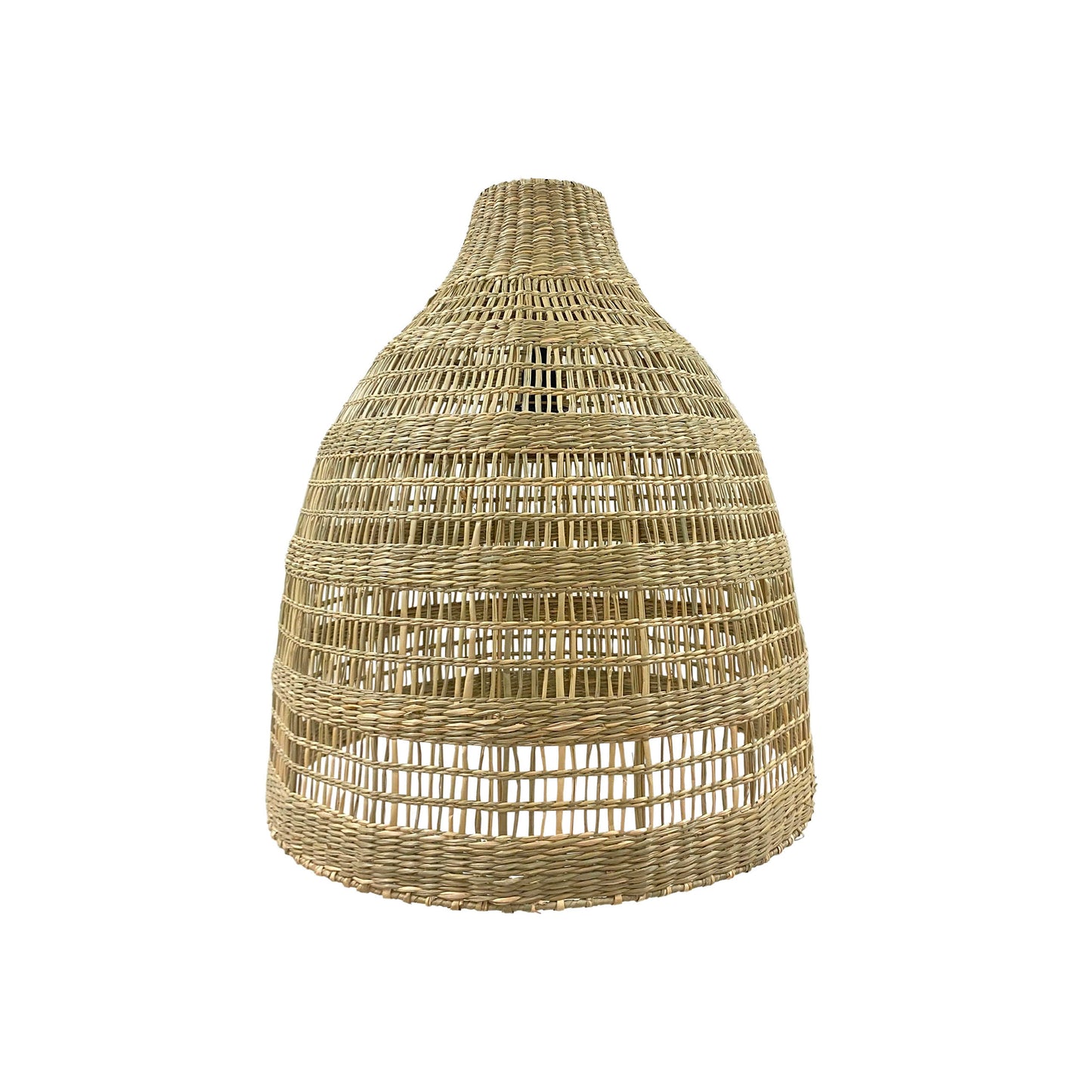 Abat jour naturel FREYA LONG en herbe marine style bohème H56cm pour monture électrique E27
