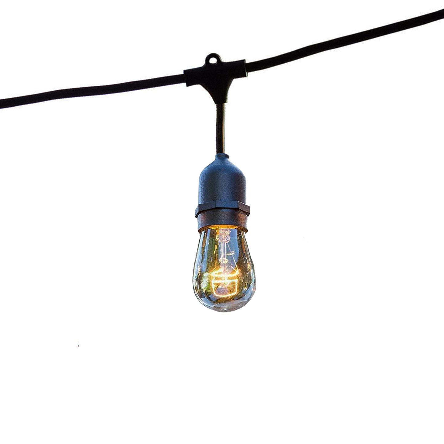 Guirlande lumineuse extérieure raccordable 10m avec 20 ampoules LED filament E27 blanc chaud MAFY LIGHT