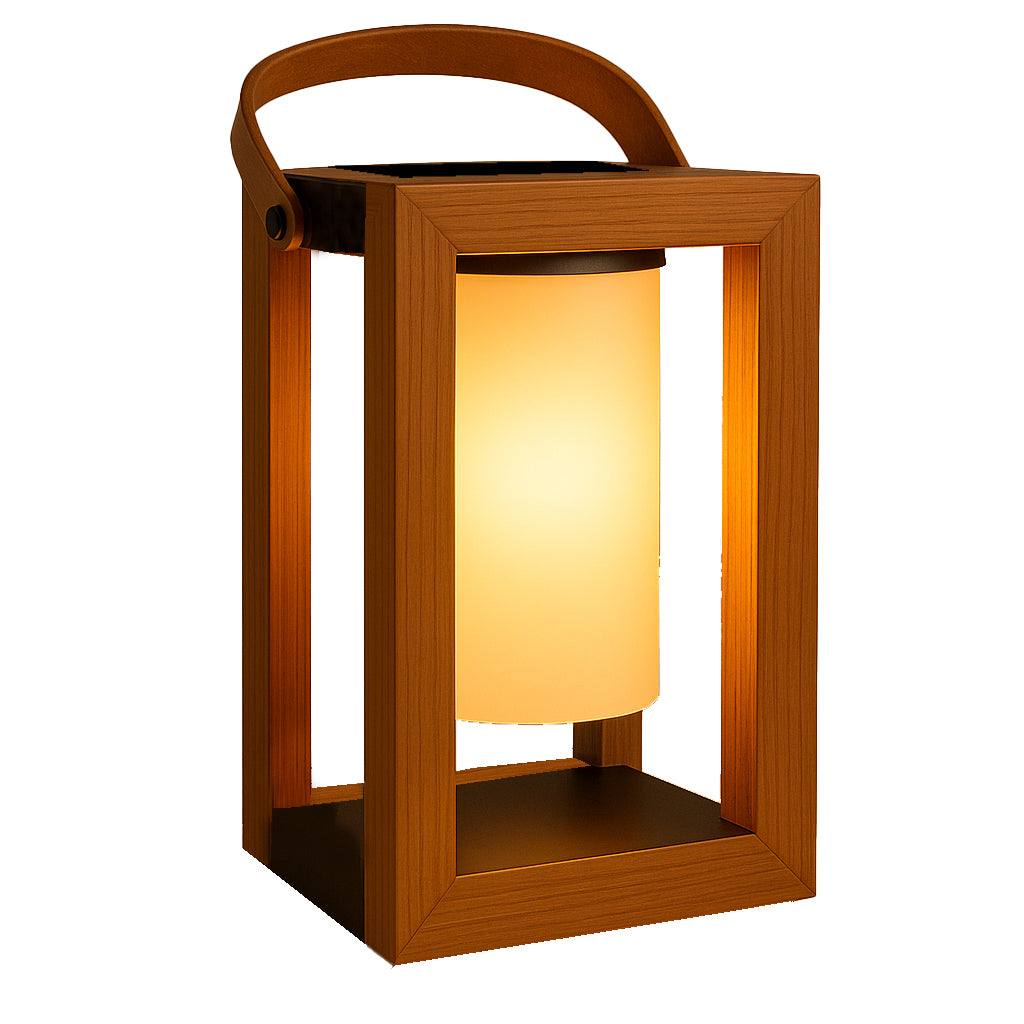 Lanterne solaire LED blanc SERAPHINA avec panneau solaire H32cm