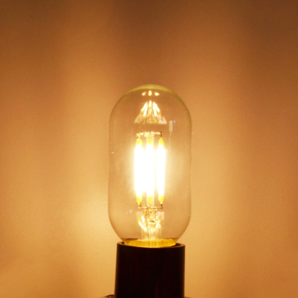 Lot de 10 Ampoule filament LED E27 blanc chaud PLUTON E14 T25 4W H9cm - REDDECO.com