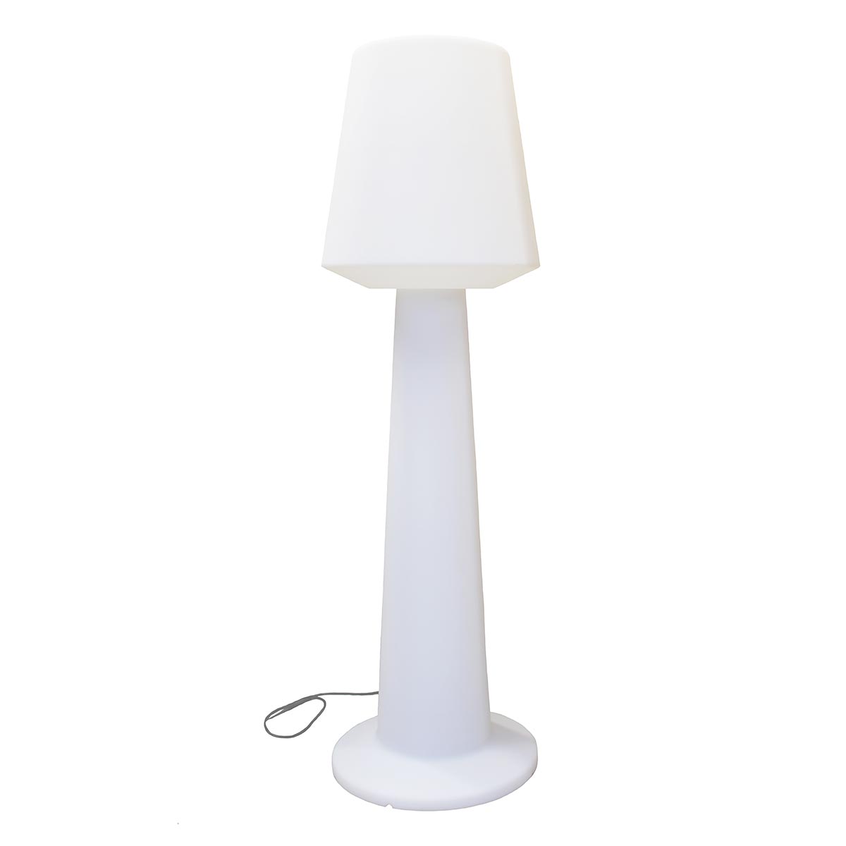 Lampadaire design lumineux filaire pour extérieur éclairage puissant LED blanc AUSTRAL H110cm culot E27 - REDDECO.com