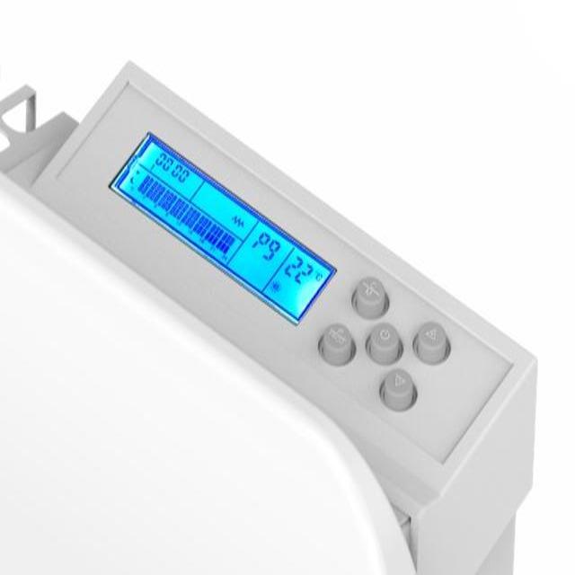 Radiateur électrique à inertie sèche CERAMIQUE écran LCD 1000W POWELL Norme NF