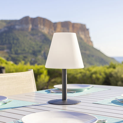 Lampe de table solaire et rechargeable LED multicolore dimmable STANDY MINI SOLAR RGB H36cm