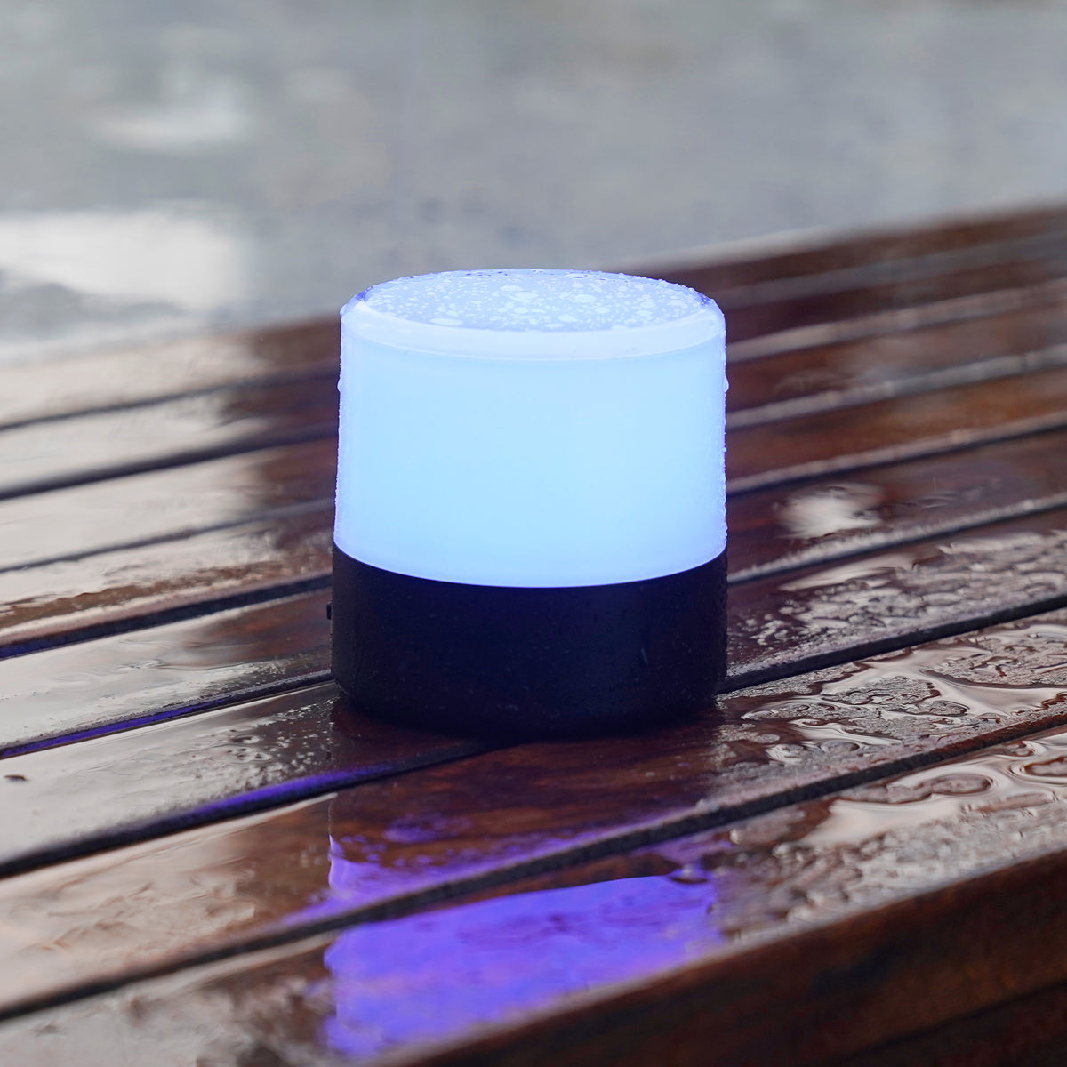 Lot de 2 lampes de table décoratives rechargeables LED blanc et RGB avec télécommande 2x BOLO H10cm