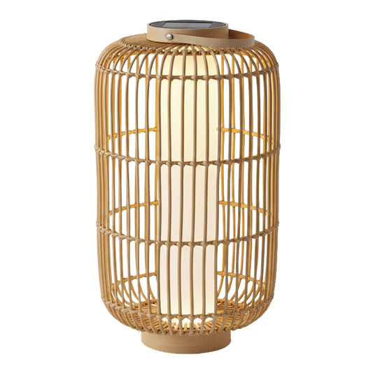 Lanterne solaire décorative avec base LED solaire rechargeable LED blanc chaud MARIEL TALL H60cm