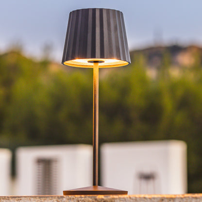 Lampe de table sans fil LED blanc chaud ABBY BLACK H30cm