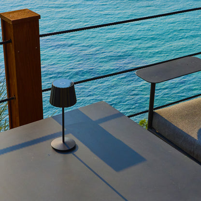 Lampe de table sans fil LED blanc chaud ABBY BLACK H30cm