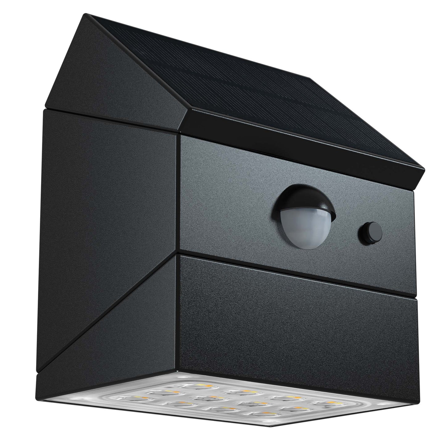 Lot de 2 appliques murales solaires formes personnalisables LED 2x LUMICUBE avec détecteur de mouvement H10cm