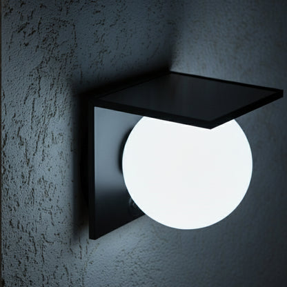 Applique murale solaire avec détecteur de mouvement LED blanc froid BOLLY WALL H14cm