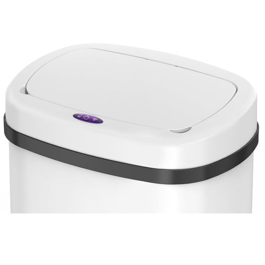 Couvercle de poubelle automatique rectangulaire modèle MAJESTIC WHITE Blanc