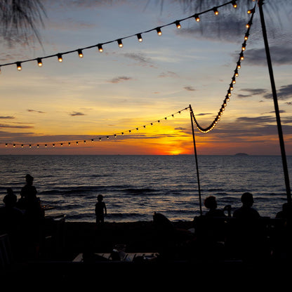 Guirlande lumineuse extérieur connectable 20 ampoules à filament vintage douille E27 LED blanc chaud LINK ME LIGHT 8m