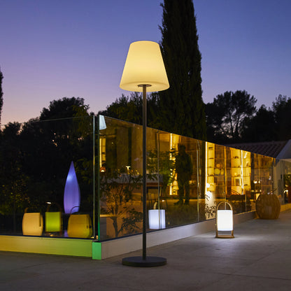 Lampadaire sans fil pied metal LED multicolore dimmable STANDY H150cm avec télécommande