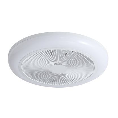 Ventilateur de Plafond Compact LAGUNA 46cm avec Éclairage LED RGB Multicolore 24W Puissant Petit Ventilateur Silencieux 40dB pour Chambre Enfant et Bureau Moteur DC 10W Basse Consommation Sécurité Maximale avec Télécommande Plafonnier 3500 Lumens Blanc