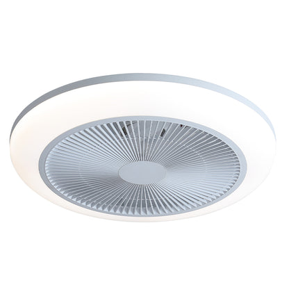 Ventilateur de Plafond Compact LAGUNA 46cm avec Éclairage LED RGB Multicolore 24W Puissant Petit Ventilateur Silencieux 40dB pour Chambre Enfant et Bureau Moteur DC 10W Basse Consommation Sécurité Maximale avec Télécommande Plafonnier 3500 Lumens Blanc