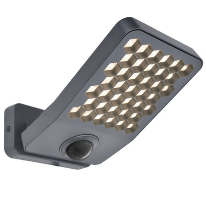 Applique murale secteur ATLANTIS GREY SENSOR LED H12,4cm