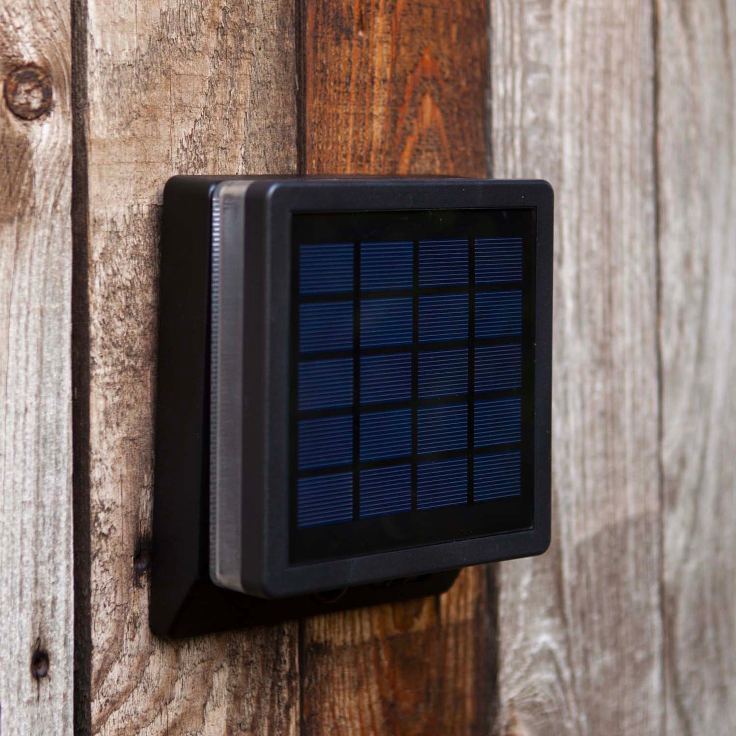 Applique murale solaire MOZE SOLAR aluminium LED blanc tête orientable avec détecteur de mouvement H15cm