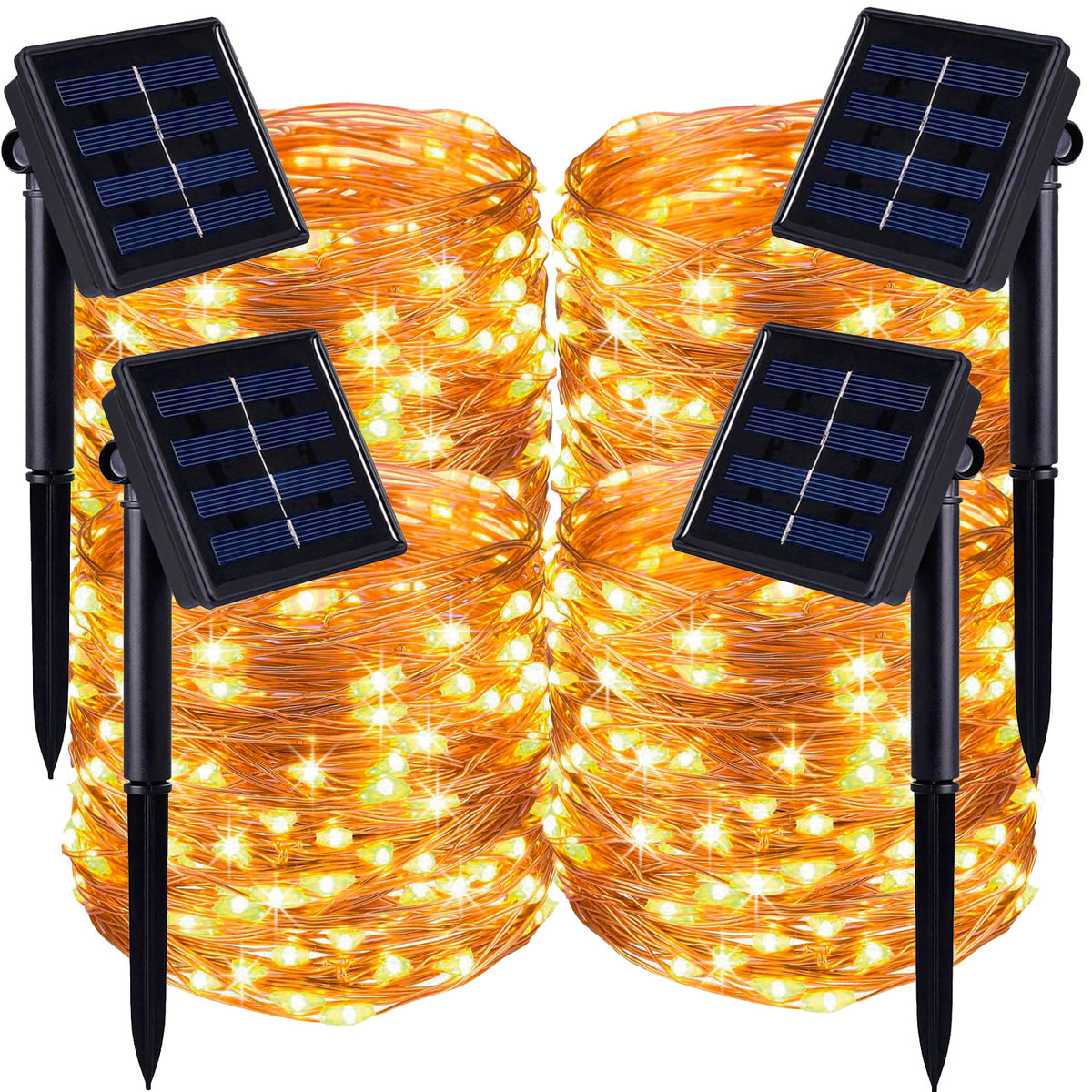 4 Guirlande solaire SKINNY 400 LED 42M