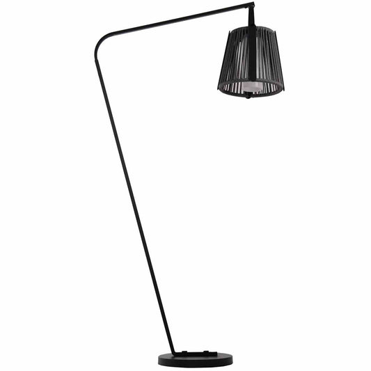 Lampadaire lumineux solaire pied deporté et abat-jour détachable LED blanc chaud RAYGLOW H176cm