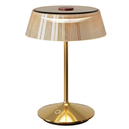 Lampe de table sans fil en aluminium doré LED blanc chaud dimmable VITRUM MATT GOLD H26,5 cm