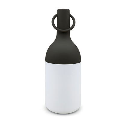Lanterne sans fil LED blanc chaud ELO MINI NOIRE H22cm