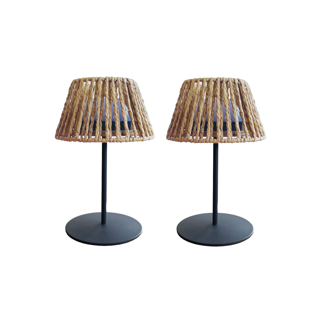 Lot de 2 minis lampes de table LED sans fil blanc dimmable  TWINS RAFFY H23.5cm