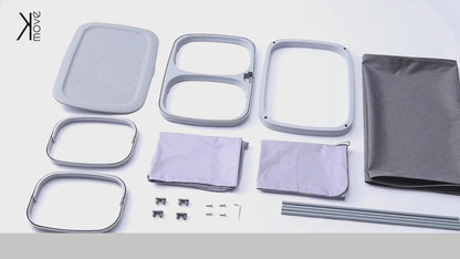 Panier à linge en tissu grande capacité 50 litres avec séparation, 2 sacs de lavage amovibles avec couvercle Modèle SVEN