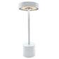 Lampe de table sans fil touch en aluminium blanc mat LED ROBY WHITE H30cm