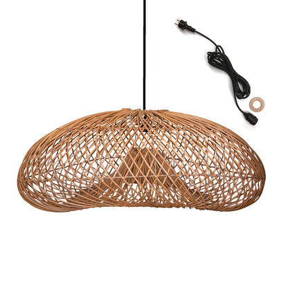 Suspension sur secteur pour l'extérieur SEVIA OUTDOOR CABLE en rotin naturel style bohème 5m de longueur de câble