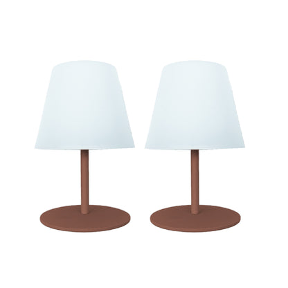 Set de 2 lampes de table LED sans fil TWINS Terracota H16cm