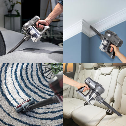 Aspirateur balai sans fil 2 en 1 multifonction sans sac 2 vitesses puissant léger silencieux 160W avec brosse LED - REDDECO.com