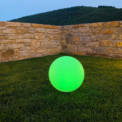 Boule lumineuse solaire flottante à piquer ou à poser LED blanc/multicolore SOLSTY ∅30cm