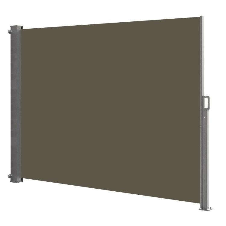 Paravent rétractable brise vue occultant extérieur PHOENIX 140x300 cm Taupe